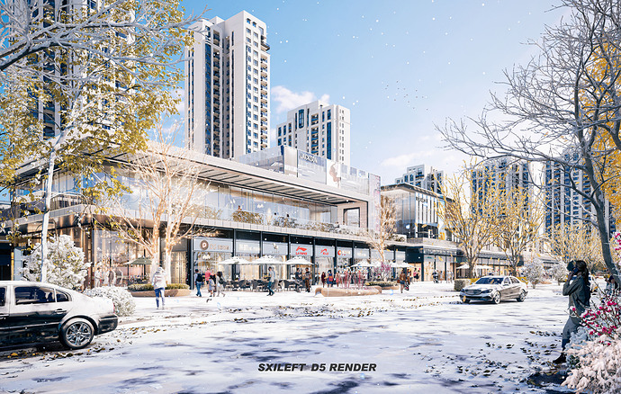 20220324沿街雪景